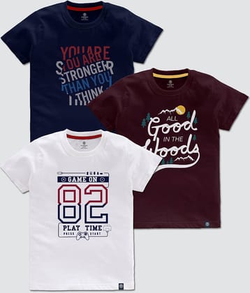 CODEZ Pack of 5 Boys Cotton Blend T-Shirt ( Multi Color )