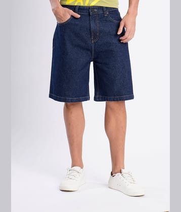 Bene Kleed Blue Cotton Men's Denim Shorts ( Pack of 1 )