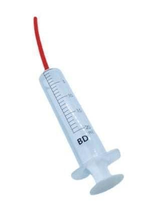 AABHA Hand Feeding Syringe With Red Soft Silicon Tube Suitable For Birds And Other Animals 12 Ml Pack Of 1