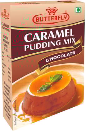 Butterfly Instant Caramel Pudding Mix, 100g (Chocolate)  by Butterfly Dessert Mixes and Bakery Needs.