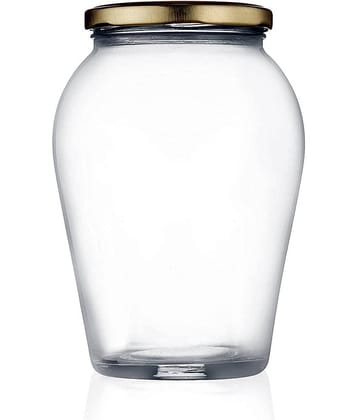 AFAST Coockes Jar Glass Transparent Cookie Container ( Set Of 1 )