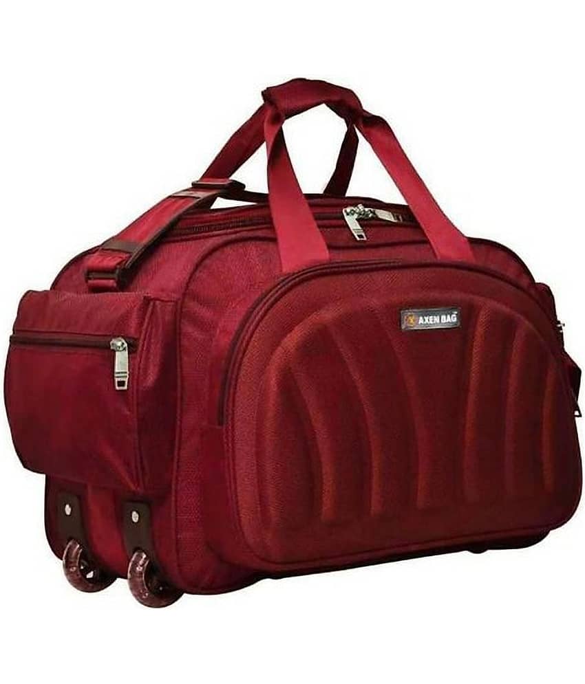 AXEN BAGS 60 Ltrs Red Polyester Duffle Bag