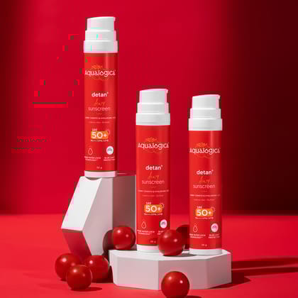 Detan+ Dewy Sunscreen - 50 g (Pack of 3)