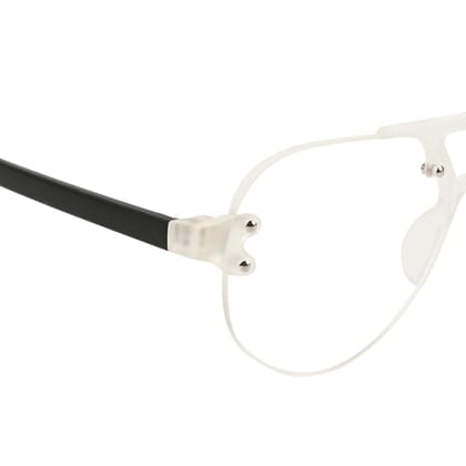 TERRY & CO | Zero Power Blue Cut Eyeglasses | Anti-Glare, UV Protection, Lightweight | For Gaming & Computer Use | Unisex | MATT WHITE