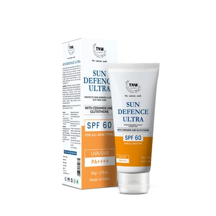 Sun Defence Spf 60 Cream With Glutathione | Protection Against Uva/Uvb-50 gm
