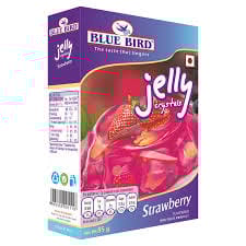 BLUE BIRD JELLY STRAWBERRY 100GM