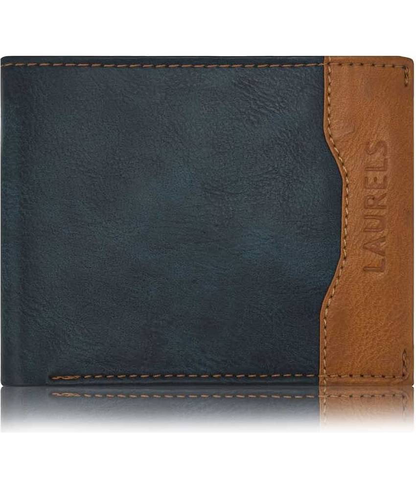 Laurels Blue Formal Regular Wallet