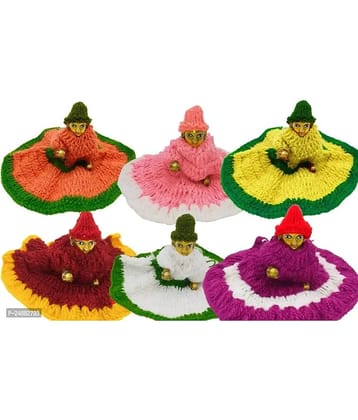 DvR ClicK Pooja Cloth Laddu Gopal Dress 0-2 N0. ( Pack of 6 )