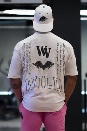 WV STAND UP "PREMIUM VINTAGE" Oversized T-shirt (WHITE)-S