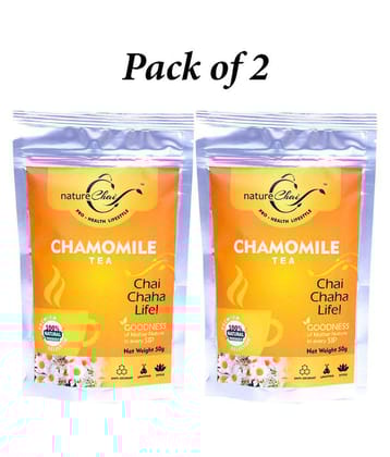 nature Chai Chamomile Tea Loose Leaf 50 gm Pack of 2
