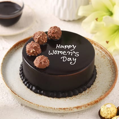 Women S Day Celebration Chocolate Cake Eggless 1 Kg