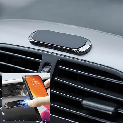 360d Rotation Magnetic Mobile Holder for Car Dashboard Stand Strongest Magnets Phone Metal Bracket Car, Bike, Scooter, Desk, Office, Home Universal (1 Pc)