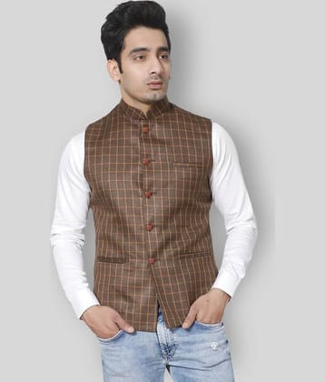 Fourfolds Maroon Waistcoat