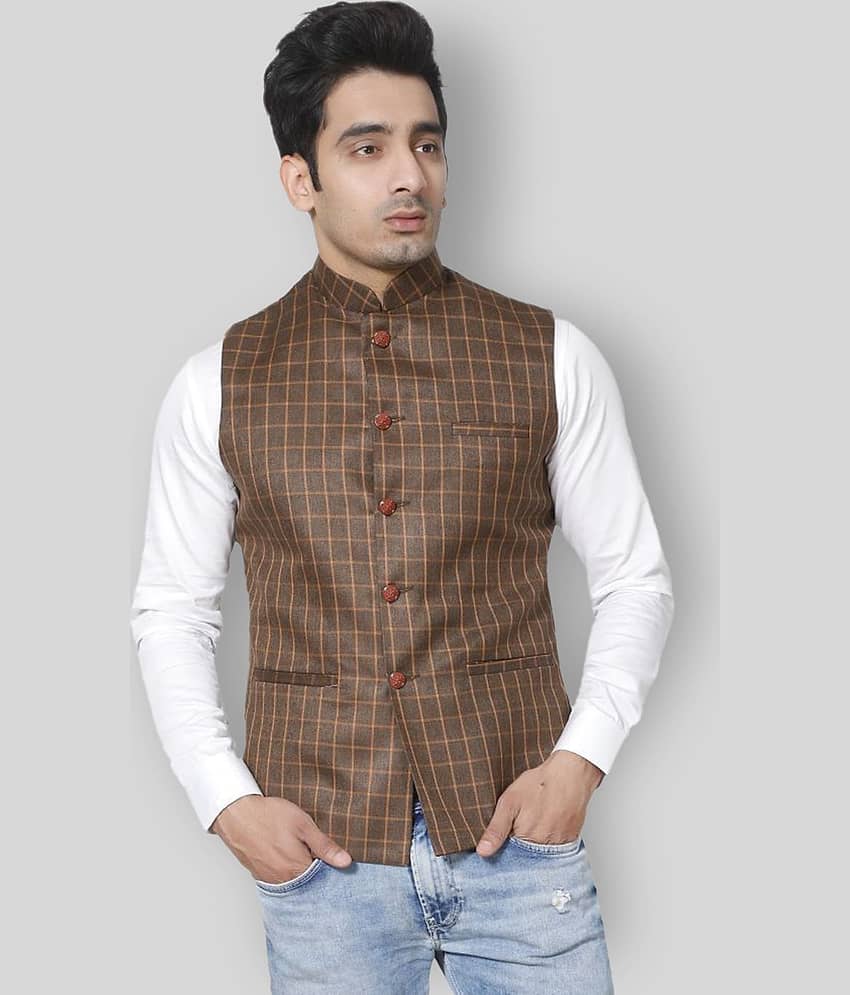 Fourfolds Maroon Waistcoat