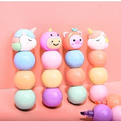Cute dino 3 in 1 highlighter stick | quirky highlighter (1 pc)