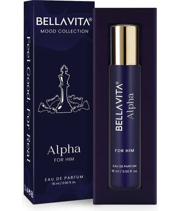 BELLAVITA Mood Collection ALPHA Perfume for Him | Long-Lasting Luxury Perfume | Bold & Sophisticated Perfume For Men,15ml