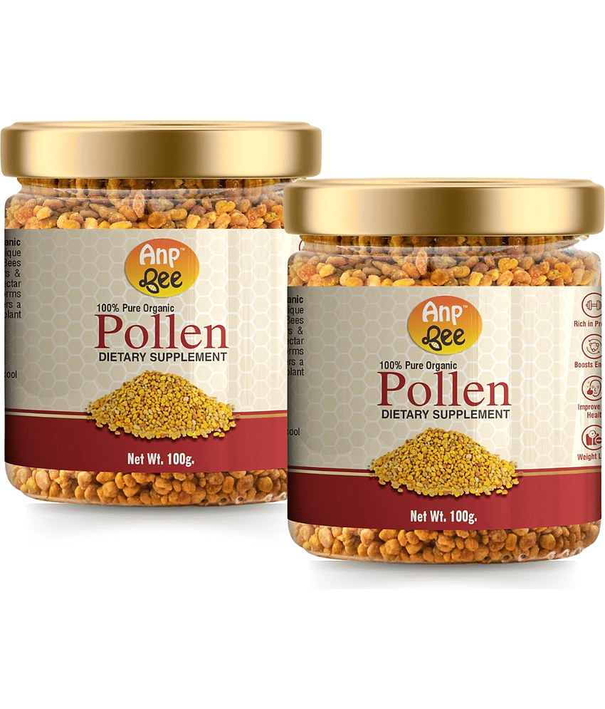 ANP BEE Certified Organic Honey Organic Bee Pollen 100 g Pack of 2