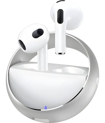 COREGENIX Ring Stereo Bluetooth True Wireless (TWS) In Ear 30 Hours Playback Low Latency IPX5(Splash & Sweat Proof) White