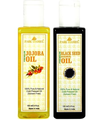 Park Daniel Premium Kalonji & Jojoba Oil(200 ml) 100% Pure & Natural 100 ml Pack of 2