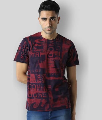 Huetrap Pack of 1 Cotton Regular Fit Men's T-Shirt ( Maroon )