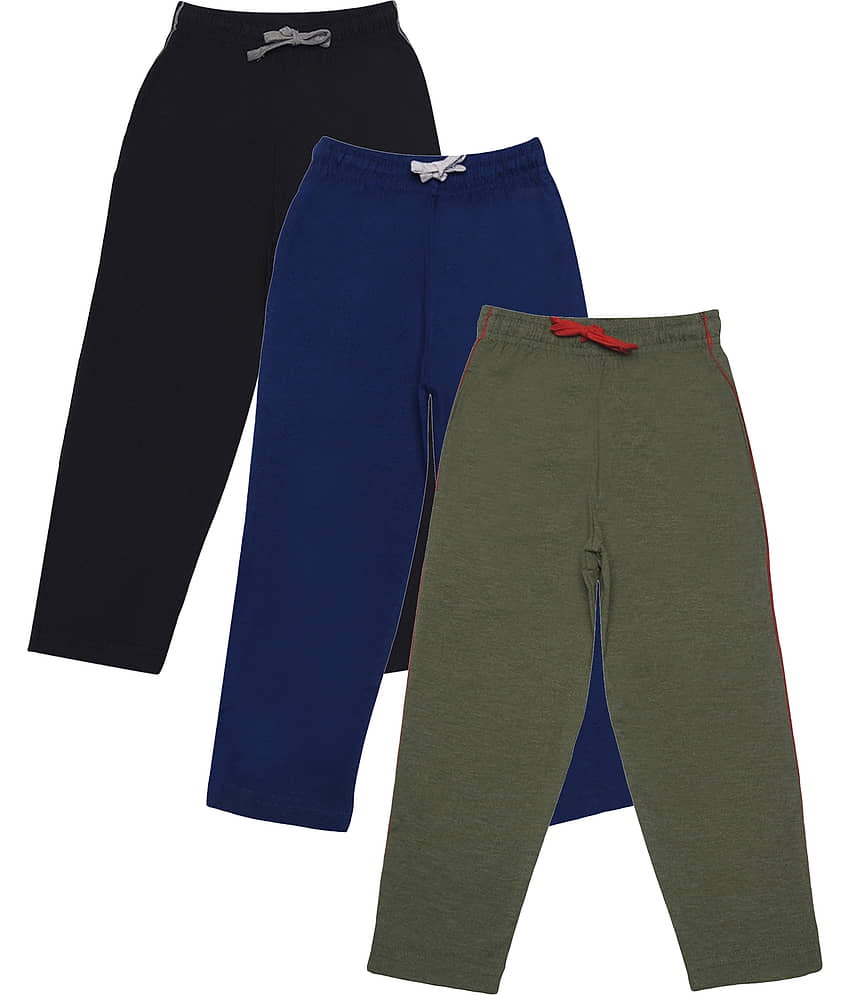 Dollar Champion Kidswear Pack of 3 Boys Cotton Pants ( Multicolor )