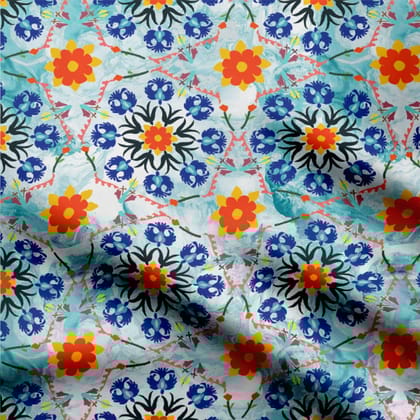 Mughal floral design-Cotton
