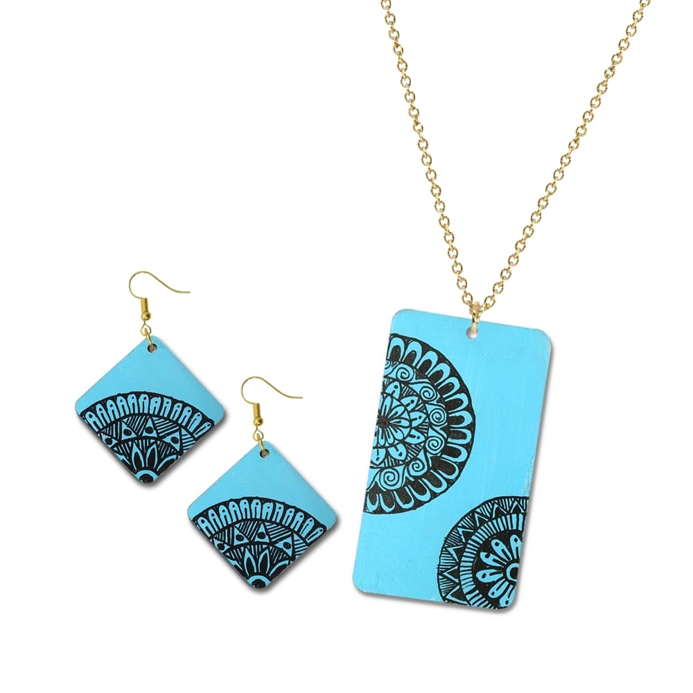 Pen Mandala on MDF Jewelry DIY Kit by Penkraft