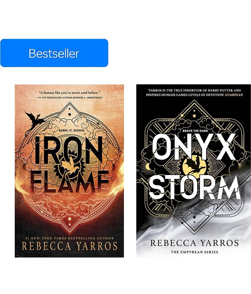 Bestselling Books (Combo of 2) Iron Flame & Onyx Storm By Rebecca Yarros