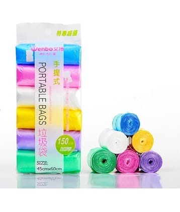 6 Rolls Small Trash Garbage Bags, Strong Thin Material Disposable Kitchen Garbage Bags, Durable Plastic Trash Bags for Office Home Bedroom Garden Waste Bin, (multicolor)