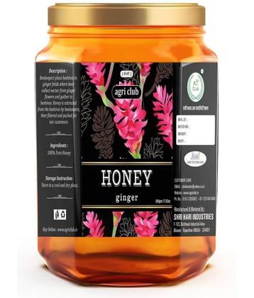 AGRI CLUB Honey Ginger Honey 500gm 500