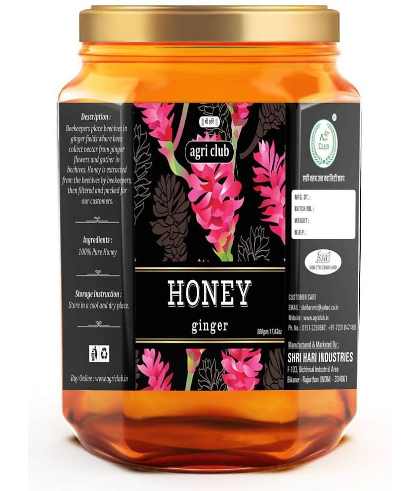 AGRI CLUB Honey Ginger Honey 500gm 500