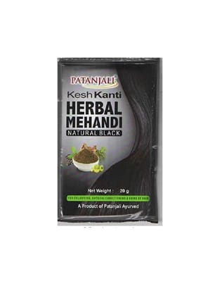 Patanjali Kesh Kanti Natural Black Herbal Mehandi, 20 gm