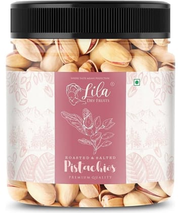 LILA DRY FRUITS Salted Namkeen Pistachios 500 Grams High Fiber, Protein Rich Snack