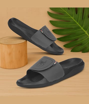 PERY PAO Grey Men's Slide Flip Flop