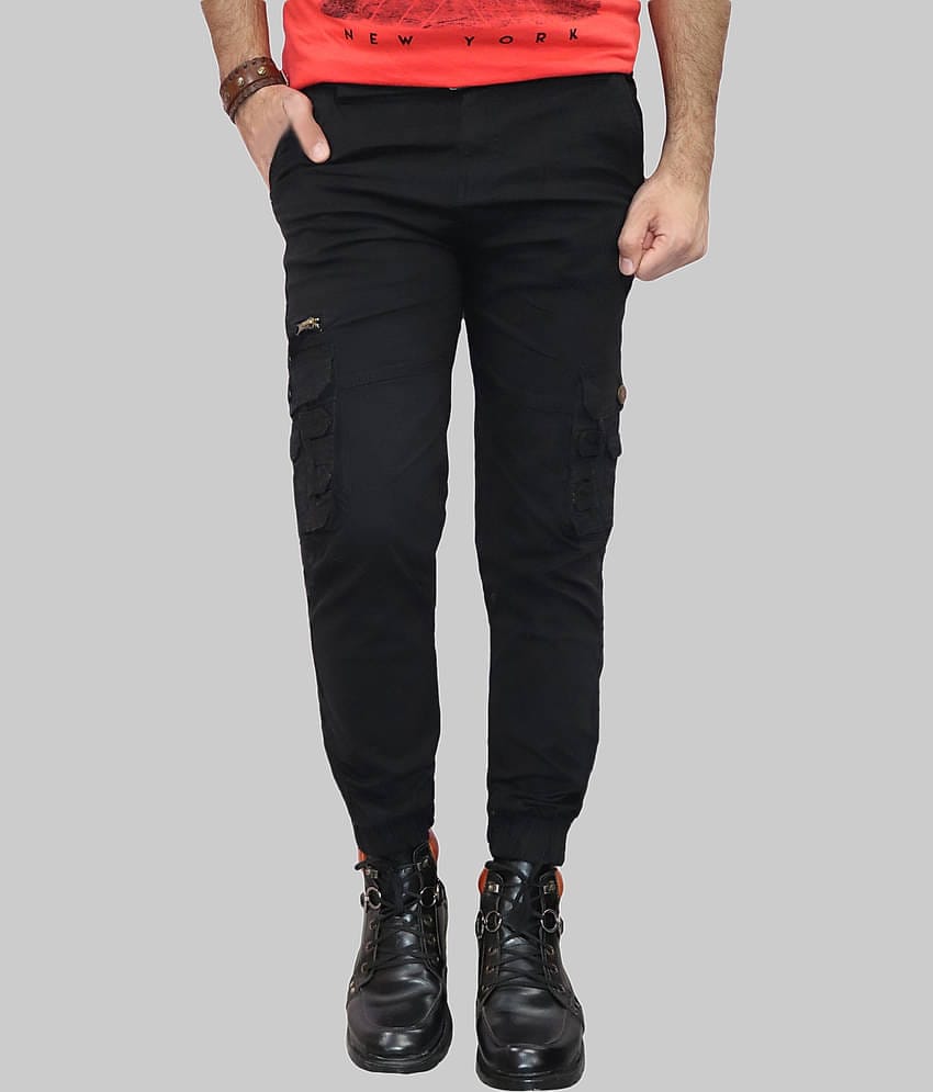 HYMEN LEGIONS Regular Flat Men's Cargos - Black ( Pack of 1 )