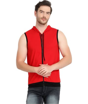 Glito Pack of 1 Cotton Blend Regular Fit Men's T-Shirt ( Red )