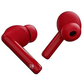 Zebronics Zeb-Sound Bomb 5 Tws Up To 22H Backup Type C Flash Connect Splash Proof Voice Assistant Touch V5.0 Bluetooth Truly Wireless In Ear Earbuds With Mic (Red) (Zeb-Sound Bomb 5 (Red)).