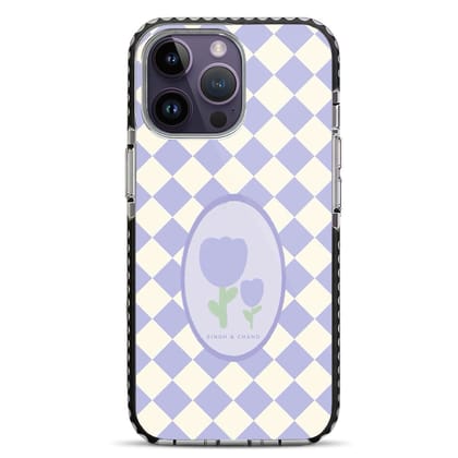 Checkered Bloom iPhone 14 Pro Stride Phone Case-Stride