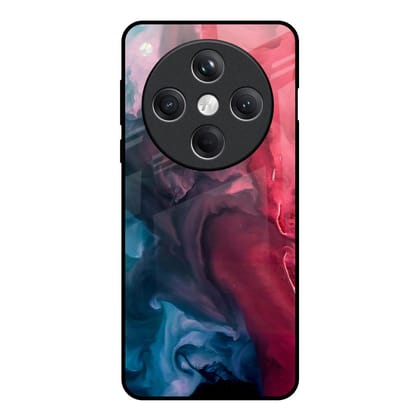 Blue & Red Smoke Glass Case for Oppo Find X8 5G