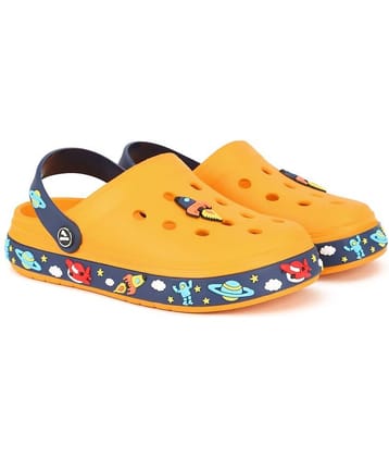 Aqualite Boys Yellow & Navy Blue Clogs