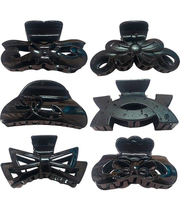 BELLO TOKO - Black Girls Hair Clip ( Pack of 6 )