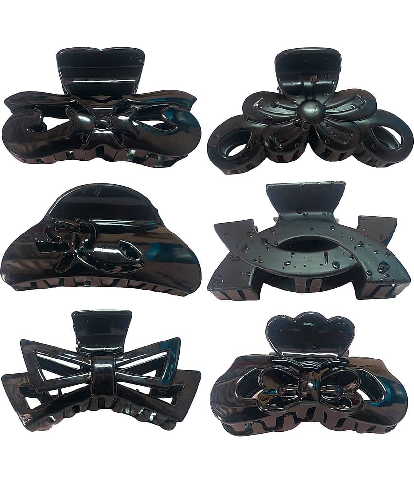 BELLO TOKO - Black Girls Hair Clip ( Pack of 6 )