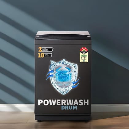 SHARP 9 kg Fully Automatic Top Load Washing Machine with Toughened Glass I JAPAN QUALITY I Mid Black, Hot & Cold Water Dual Inlet, Soft Close, Add Laundry I 10 Wash Mode I SS Pulsator I ES-T90N-BK SHARP 9 kg Fully Automatic Top Load Washing Machine with 