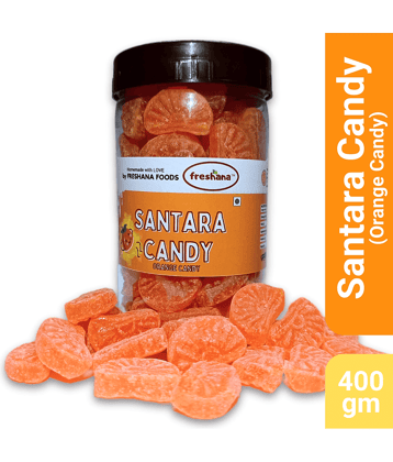 Freshana Orange Candy Narangee Santara Flavoured Toffees 400 gm