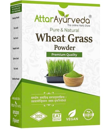 Attar Ayurveda Wheat Grass Powder (100 Gram) | Pure, Preservative free, Non-GMO | Immunity booster