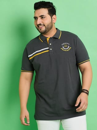 Men Plus Size Baden Solid Polo Tshirt - 7XL Men Plus Size Baden Solid Polo Tshirt - 7XL