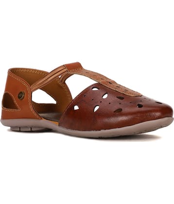 Bata Brown Women's Casual Ballerinas