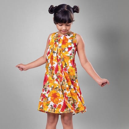 A-line dress | Hibiscus-1-2Y
