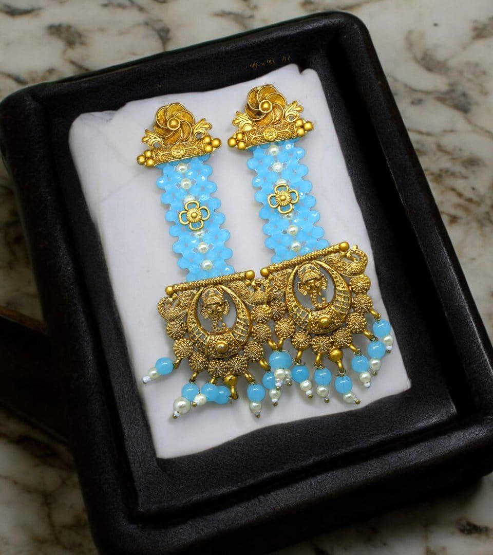 Ganpati Dangling Earrings
