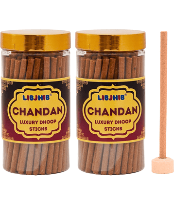 Libjhib Incense Dhoop Sticks Chandan 120 gm ( Pack of 2 )